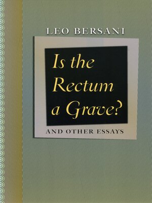 cover image of Is the Rectum a Grave?